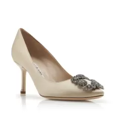 Hangisi 70 Glitter Crystal Buckle Pumps main image 0