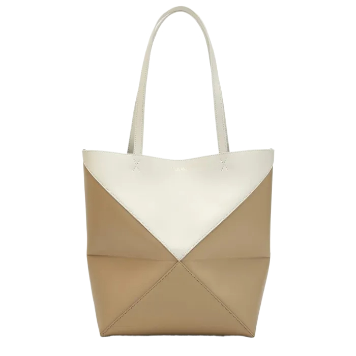 Puzzle Fold Tote bag white/beige