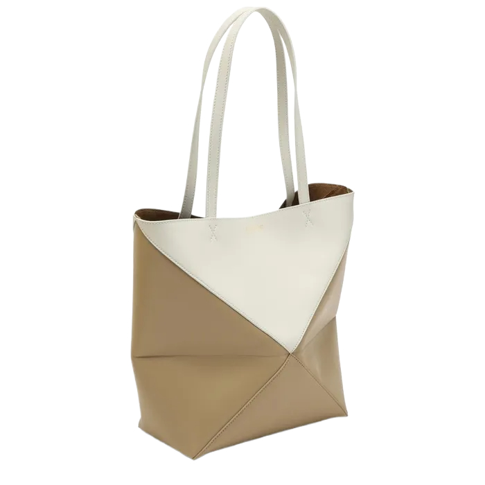 Puzzle Fold Tote bag white/beige