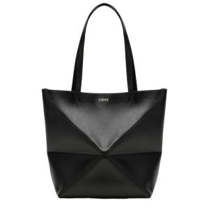 Puzzle Fold Tote black bag