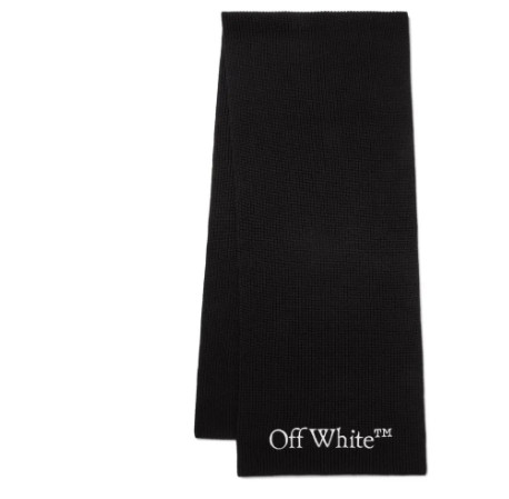 Off White Scarfs Black