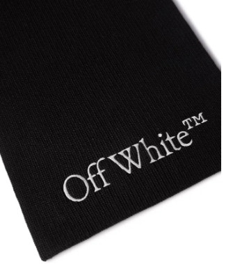 Off White Scarfs Black