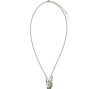 Silver metal necklace