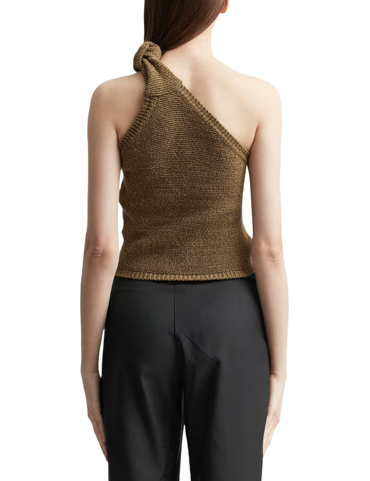 LE MAILLE one-shoulder knit top