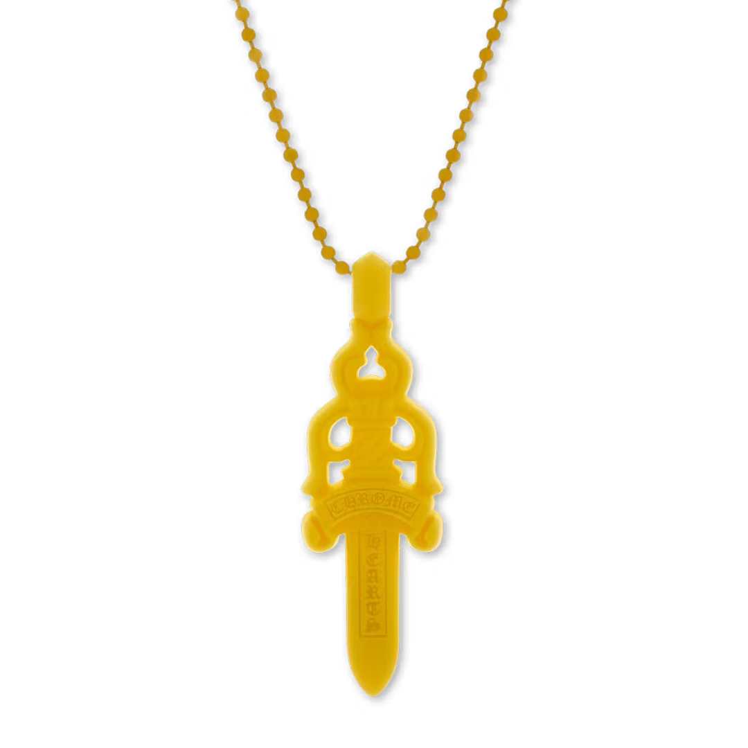 Chrome Hearts Silichrome Dagger Pendant Yellow