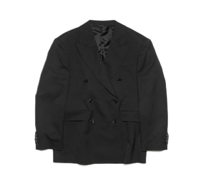 Tailored wool double jacket