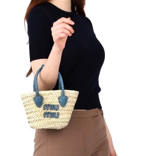 Straw Shopper Tote Bag