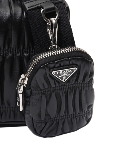 Gofre Nappa Chain Pouch Shoulder Bag 