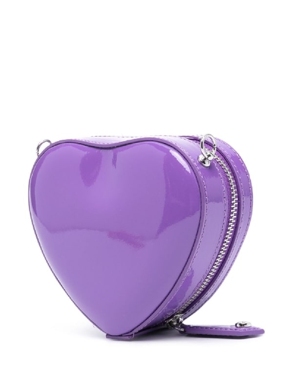 Logo mini heart cross bag