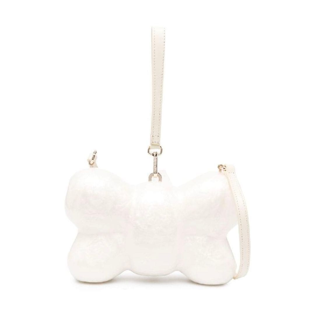 Simone Rocha Bow-shaped pearl effect bag