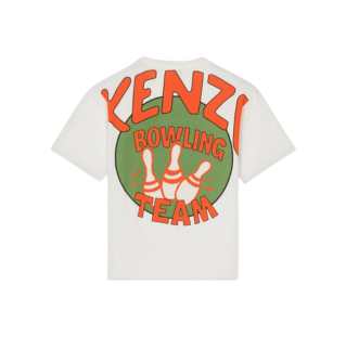Kenzo Bowling Oversize T-Shirt Off White