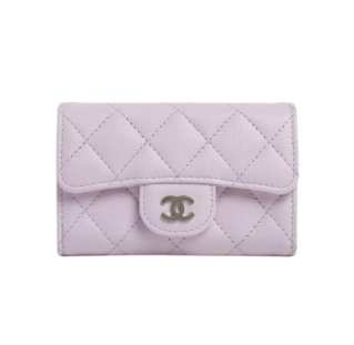 Chanel Classic Card Holder Grained Shiny 