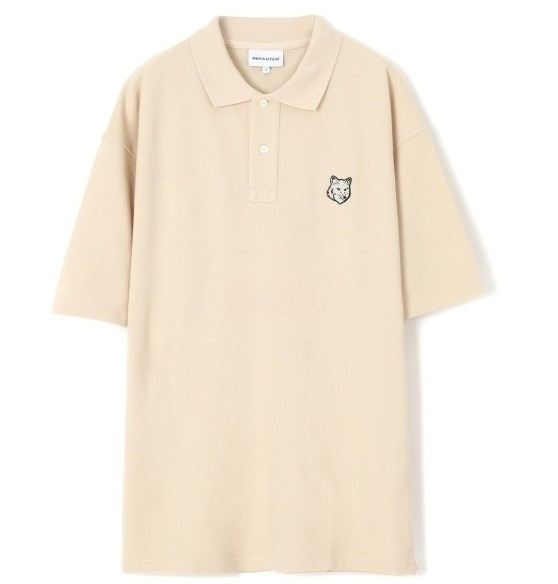 Maison Kitsune Bold Fox Head Patch Oversize Polo Paper