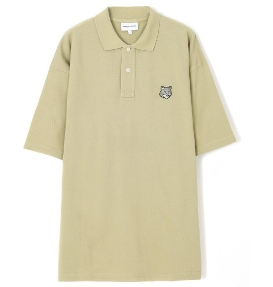 Maison Kitsune Bold Fox Head Patch Oversize Polo Canvas