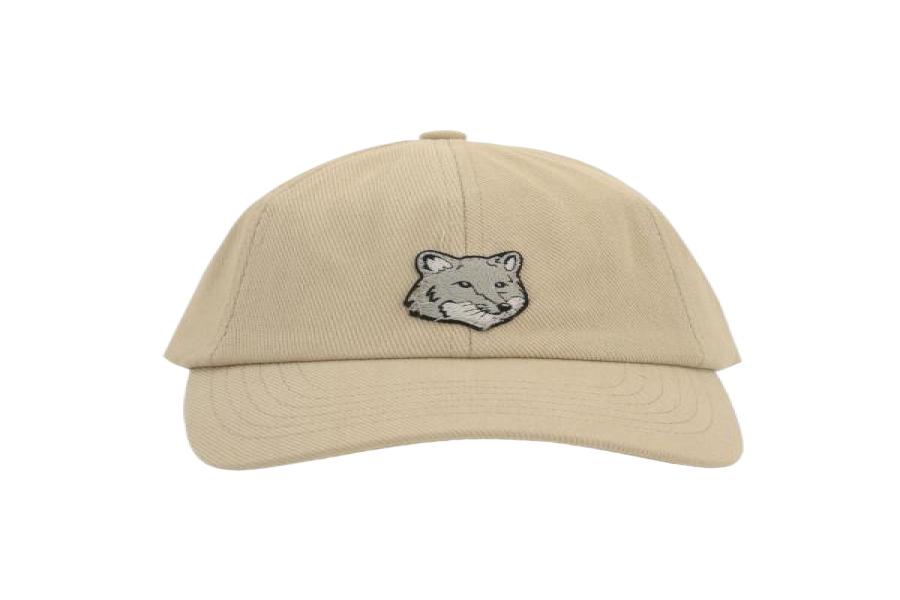 Bold fox head embroidered 6-panel cap