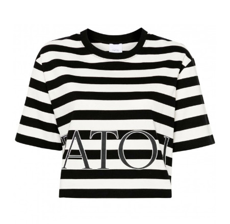 Organic Cotton Patou Boxy Striped T-Shirt
