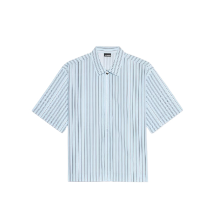 La Chemise striped short-sleeved shirt