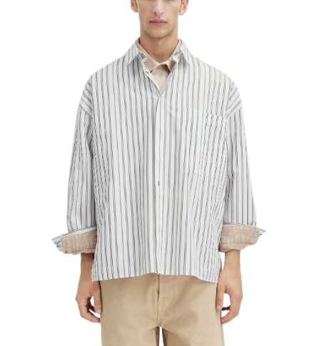 La Chemise striped long sleeve shirt