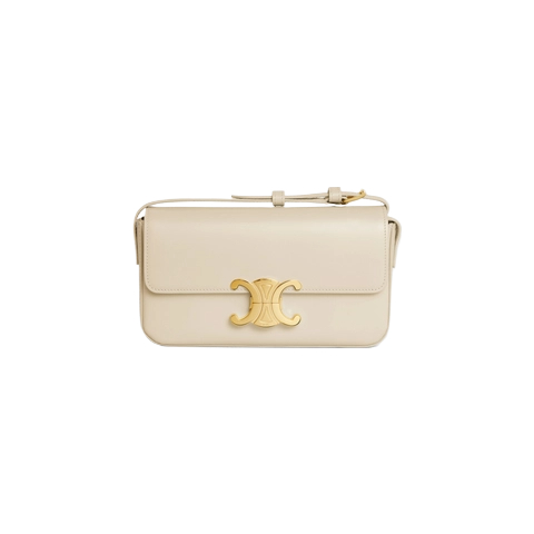 Shiny Calfskin Claude Shoulder Bag