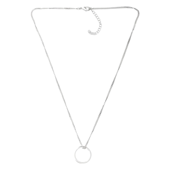 Numeric minimal signature pendant ring necklace