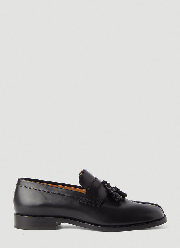 Tabi Leather Loafers in Black 