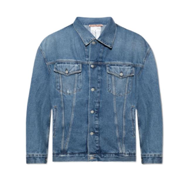 BLUE ACNE STUDIOS JACKET WITH PATCH POCKETS