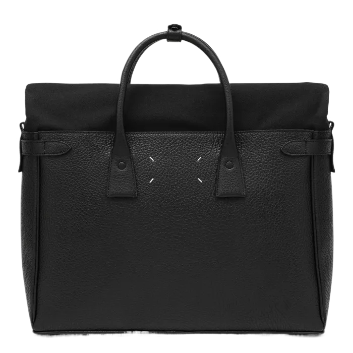 5AC daily black leather handbag