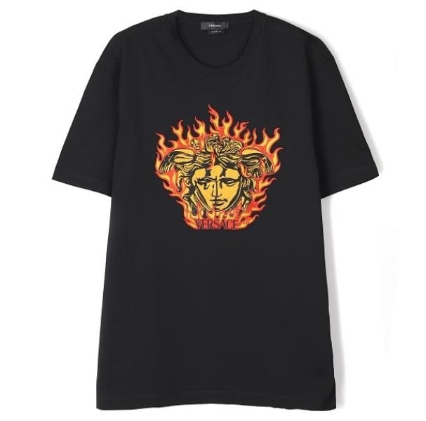 Medusa flame embroidery t-shirt