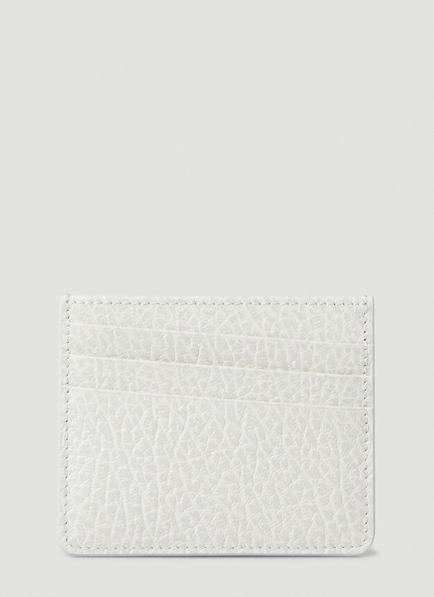 Four Stitch Card Holder in White