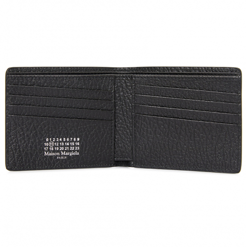 Stitch-detail leather wallet