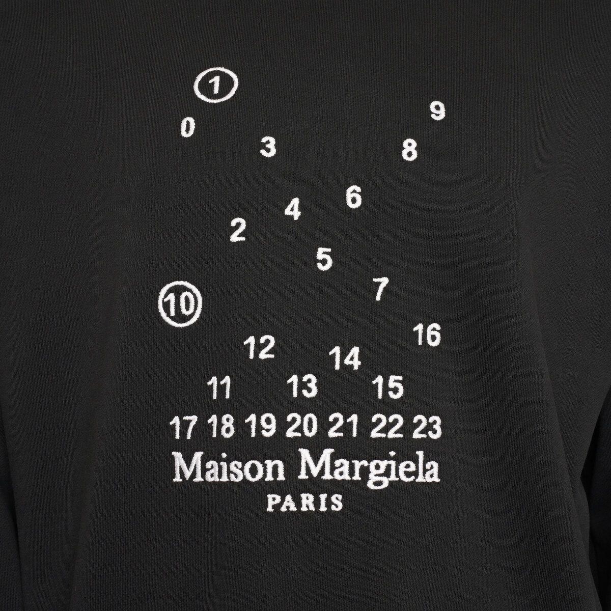 NUMERIC LOGO CREWNECK SWEATSHIRT IN BLACK