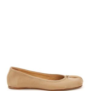 (W) Maison Margiela Tabi Ballet Flat Shoes Camel