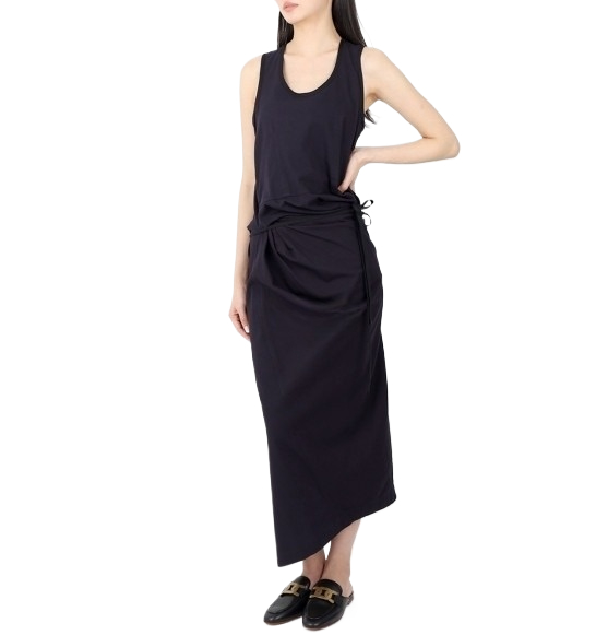 Sleeveless warwrap dress