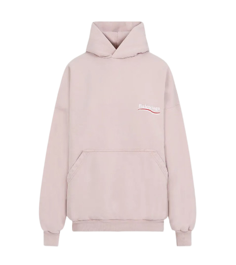 Logo embroidered oversized hoodie
