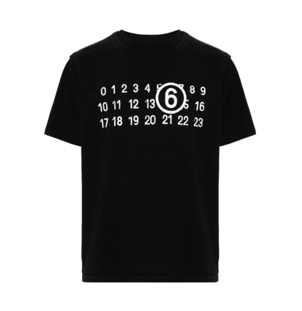 Numbering printed t-shirt