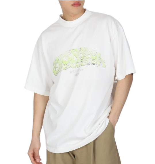 Graphic logo printing cotton short sleeve t-shirt