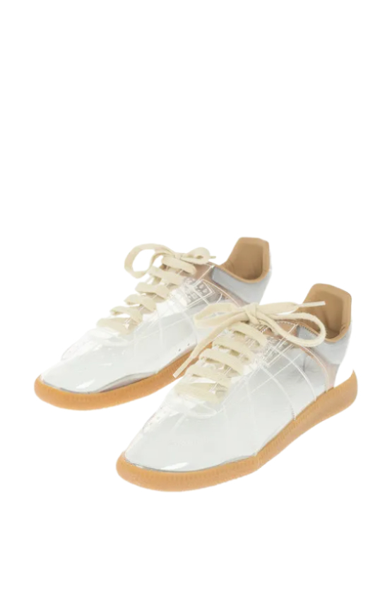 MM22 pvc sneakers with sheer upper