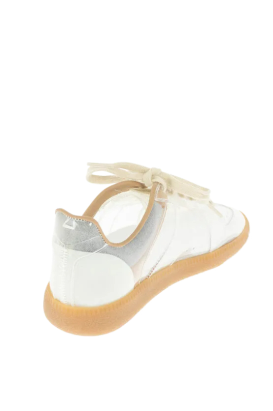 MM22 pvc sneakers with sheer upper