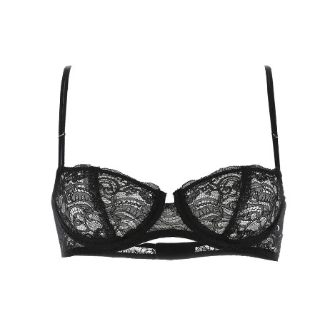 Black lace bra