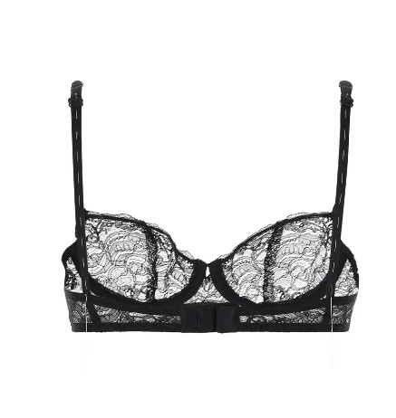 Black lace bra