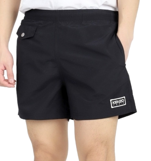 Logo patch swim shorts