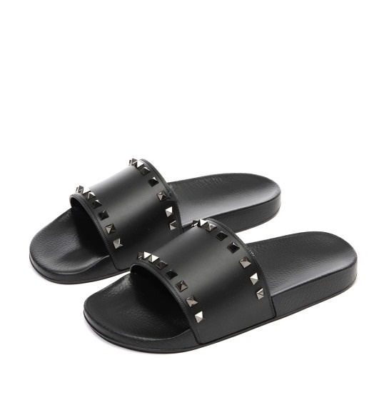 Rubber VLTN slide sandals