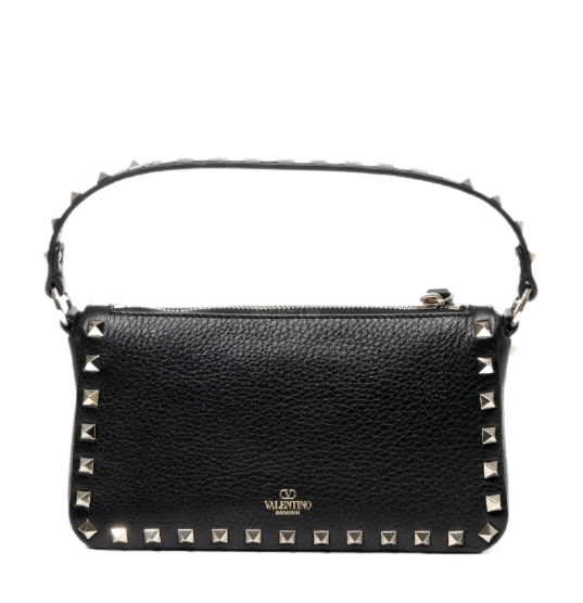 Rockstud top handle bag