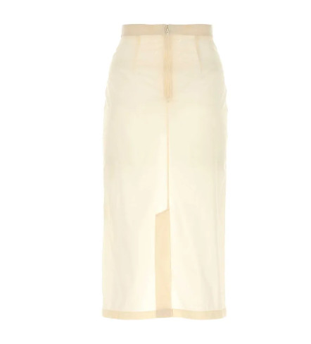 Cream nylon skirt