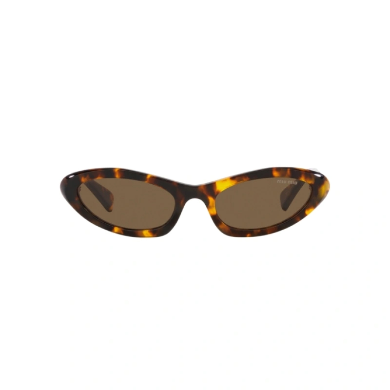 MU 09YS Logo Temple Havana Sunglasses