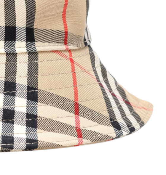 Checked Cotton Bucket Hat