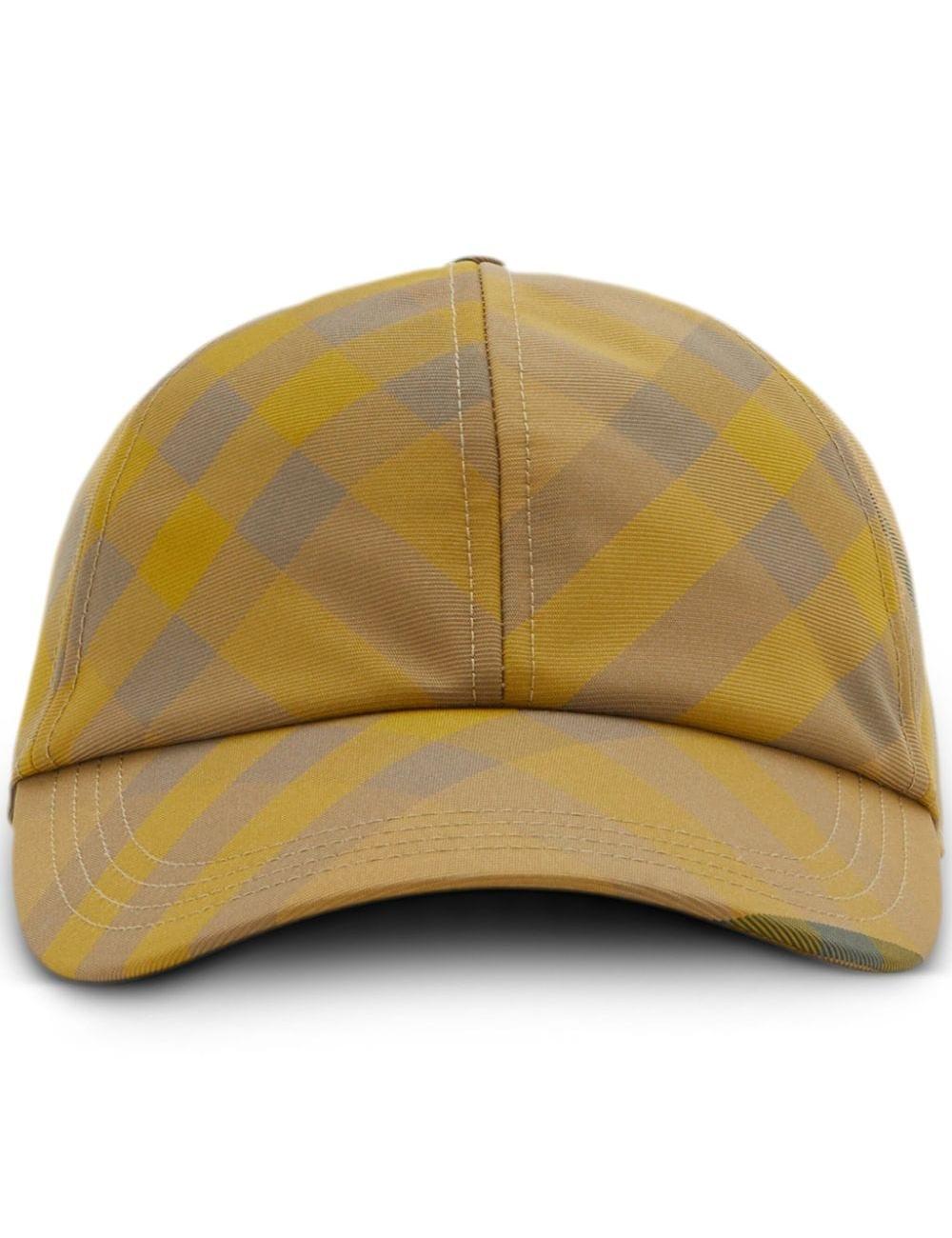 Checkered baseball cap