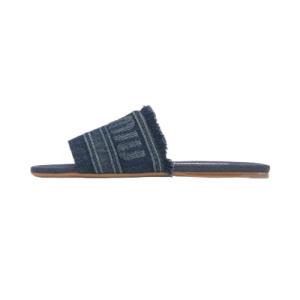 Women's Denim Slides - Blue