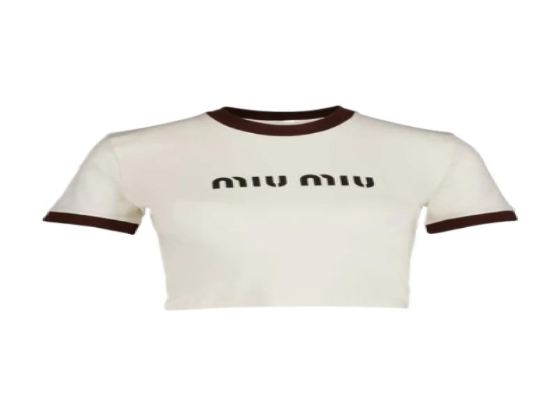 Women's Logo Cropped Short Sleeve T-Shirt - Ivory