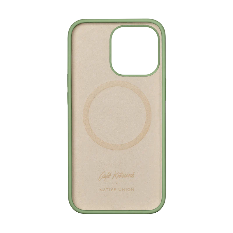 Maison Kitsune Collaboration iPhone 13 Pro Case CAFE KITSUNE MATCHA